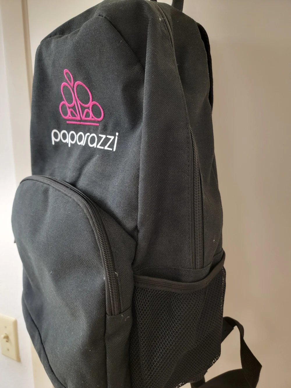 Paparazzi Convention Exclusive Black Backpack with Pink Logo
